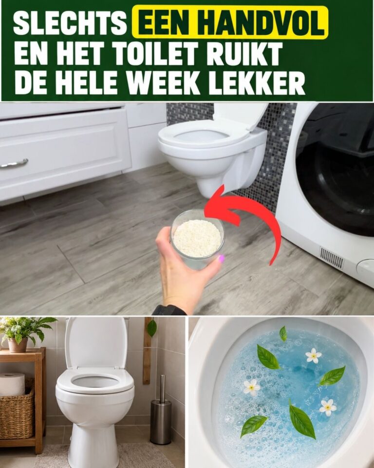 Slechts een handvol en het toilet ruikt de hele week lekker