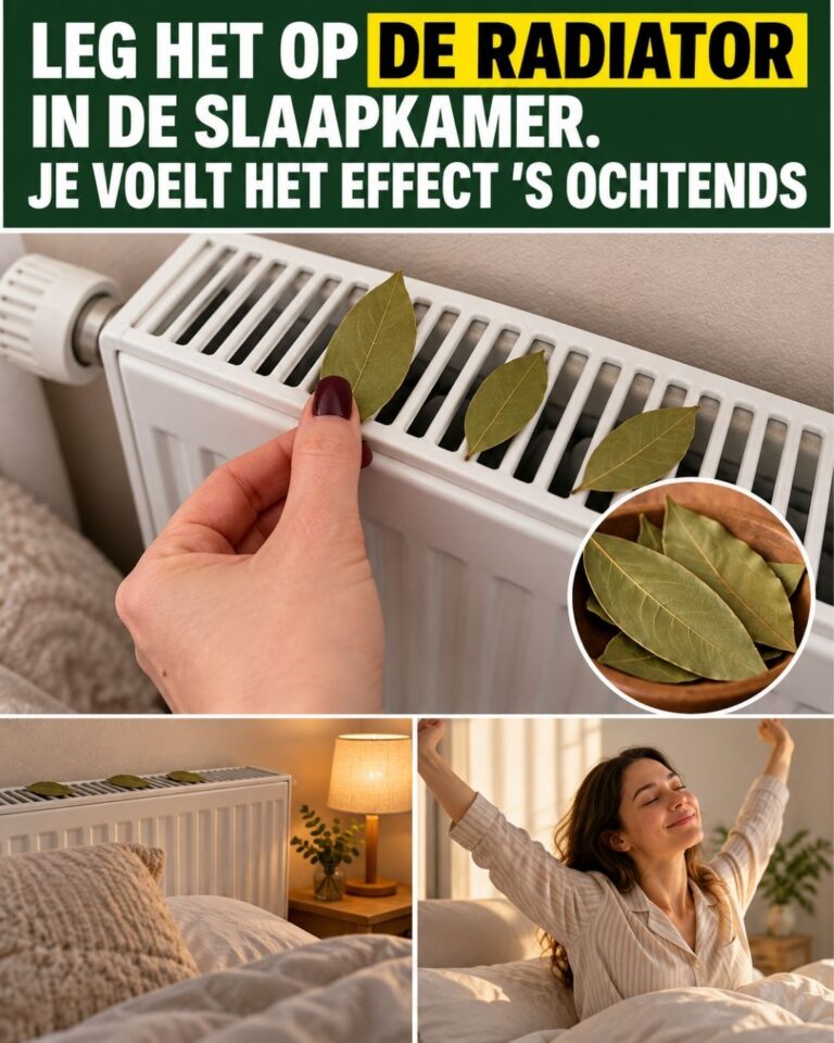 Leg het op de radiator in de slaapkamer. Je voelt het effect ‘s ochtends