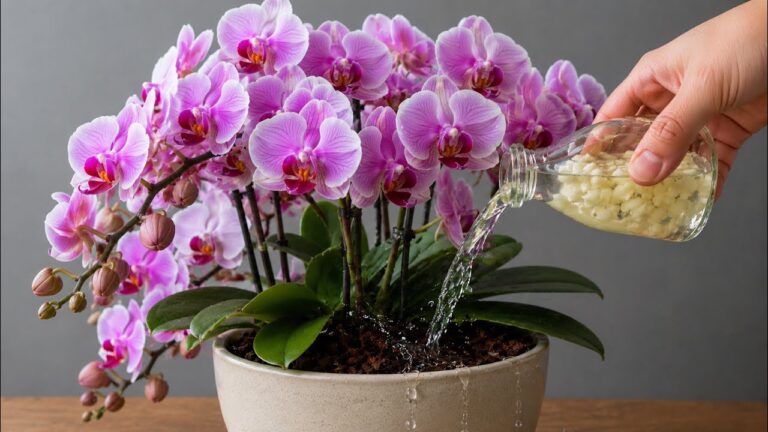 Slechts één theelepel is genoeg! De orchidee, die nooit had gebloeid, bloeide plotseling