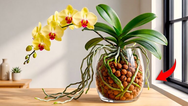 Stop met het gebruik van orchideeënpotgrond! Deze methode bevordert een snelle groei van…