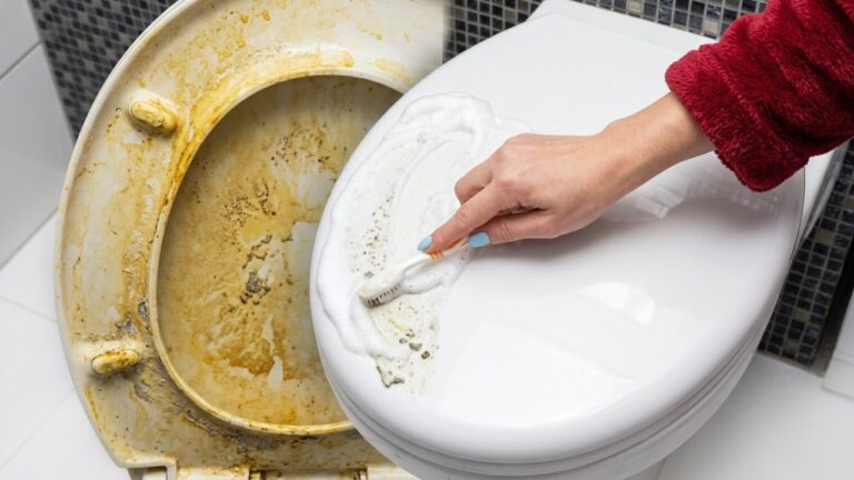 Gele vlekken op het toilet verdwijnen in seconden! Slechts 1 truc voor een glanzende badkamer