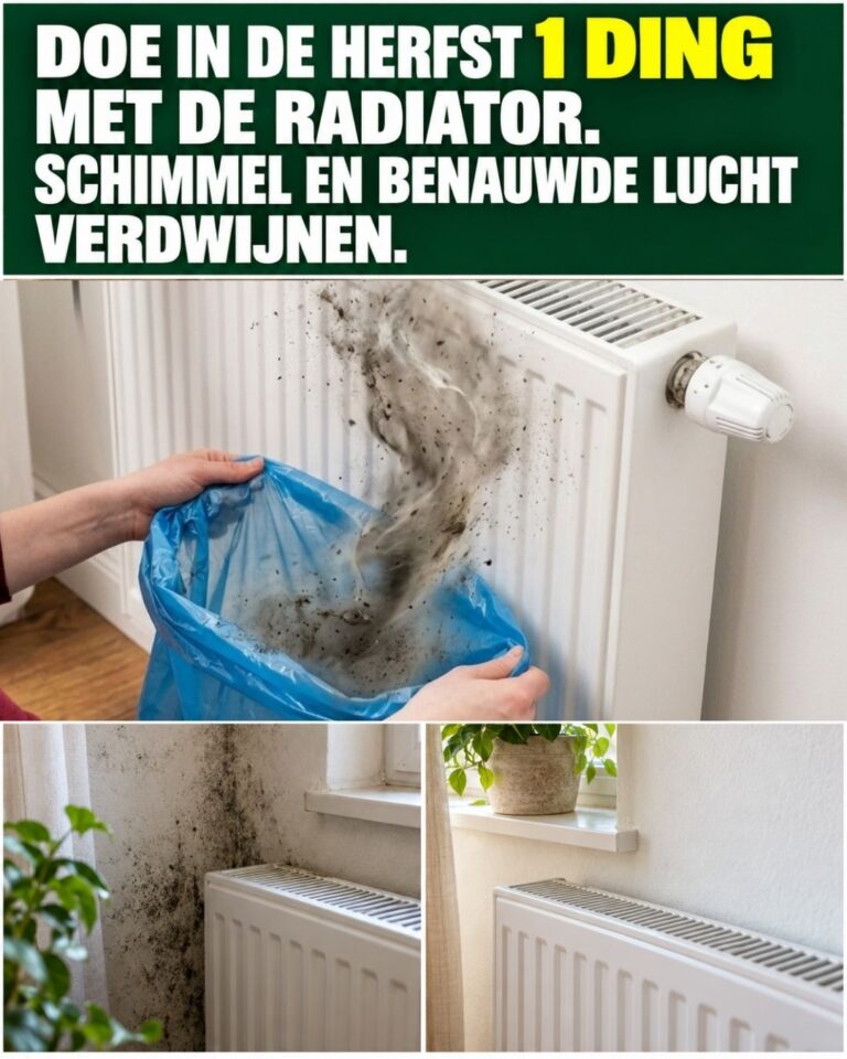 Doe in de herfst 1 ding met de radiator. Schimmel en benauwde lucht verdwijnen