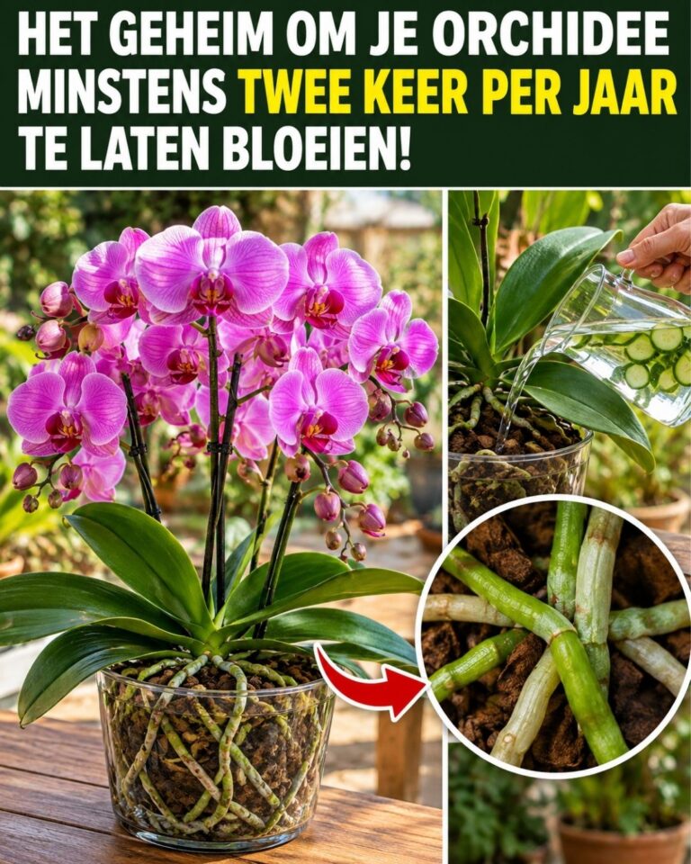 Het geheim om je orchidee minstens twee keer per jaar te laten bloeien! De orchidee plotseling